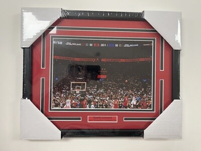 KAWHI LEONARD &#39;SHOT&#39; - TORONTO RAPTORS 11X14 FRAME