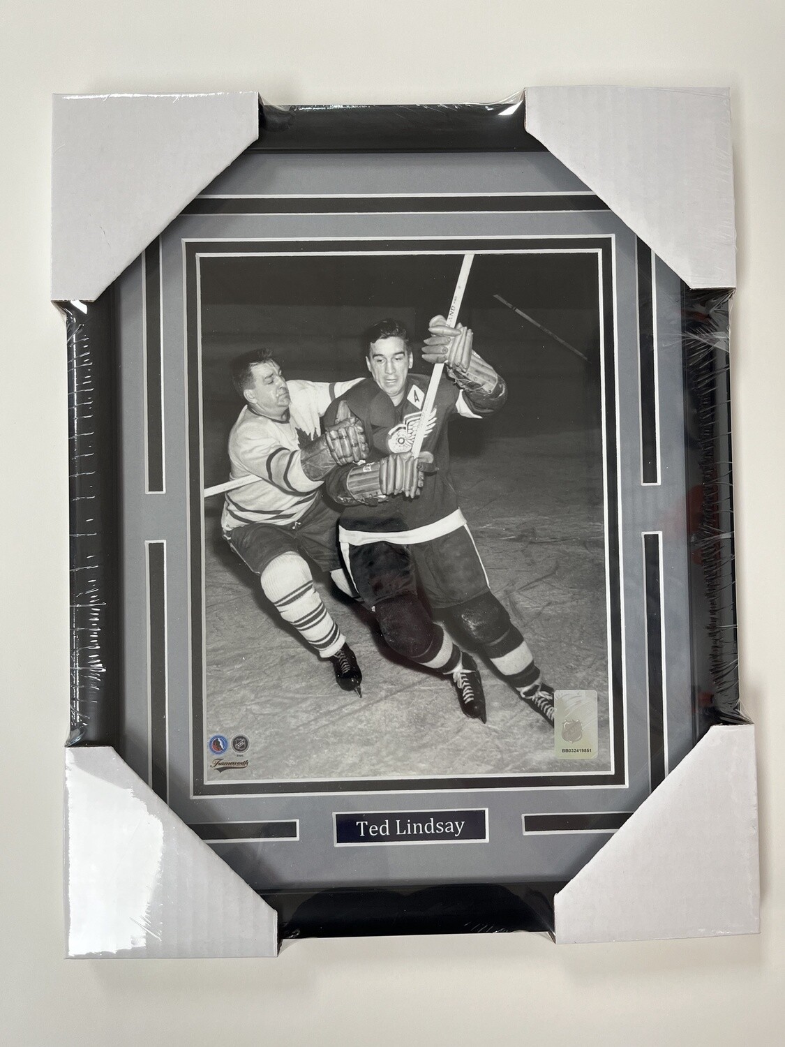 TED LINDSAY - DETROIT RED WINGS 11X14 FRAME