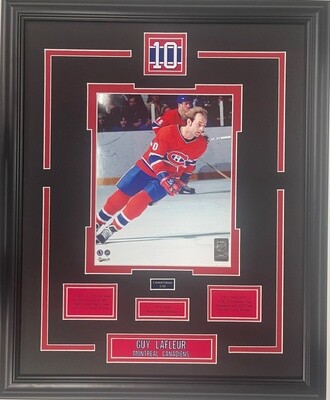 GUY LAFLEUR - LIMITED EDITION 16X20 FRAME #/10 MONTREAL CANADIENS