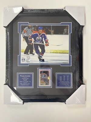 WAYNE GRETZKY - EDMONTON OILERS 13X16 FRAME