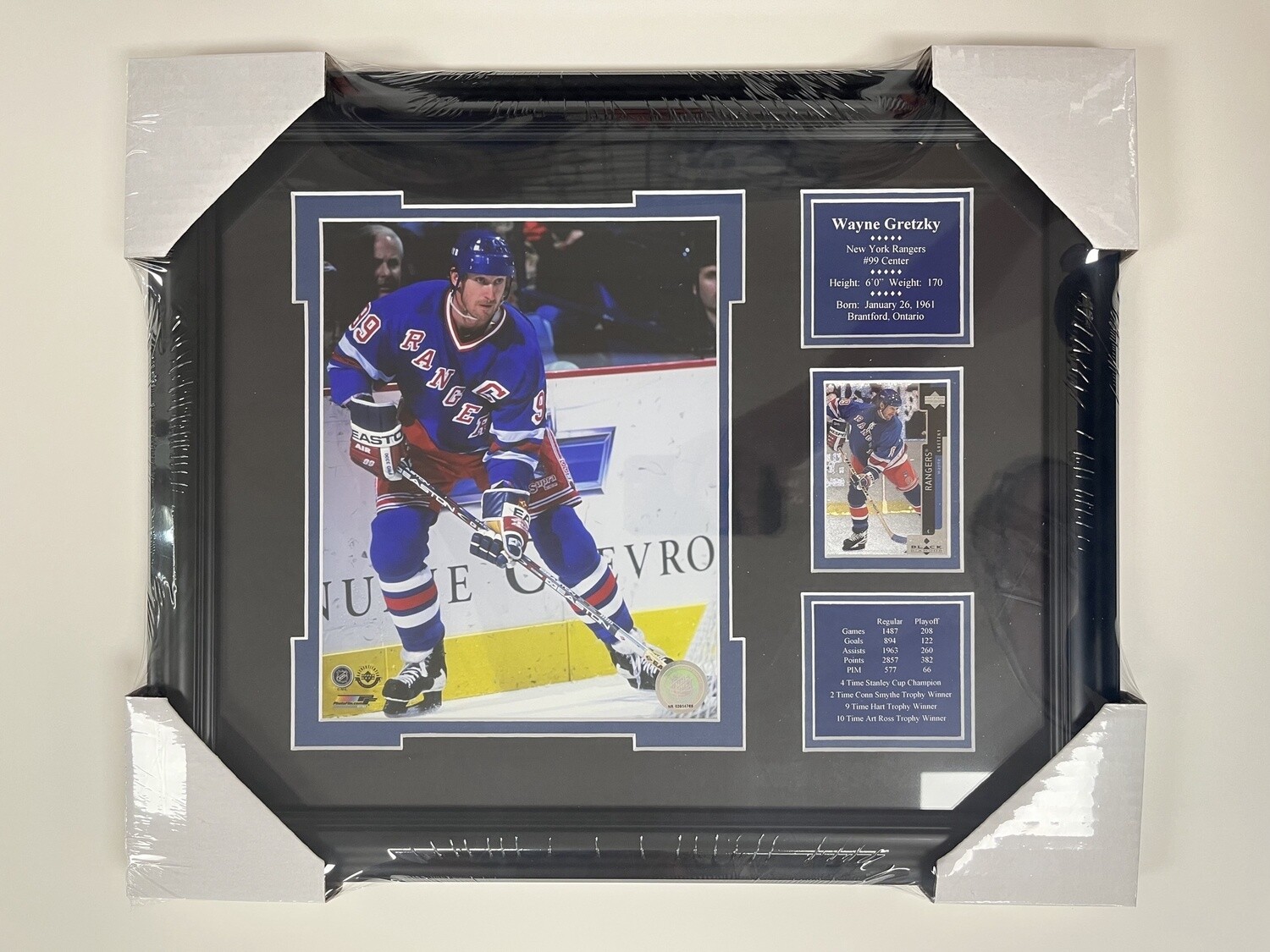 WAYNE GRETZKY - NEW YORK RANGERS 13X16 FRAME