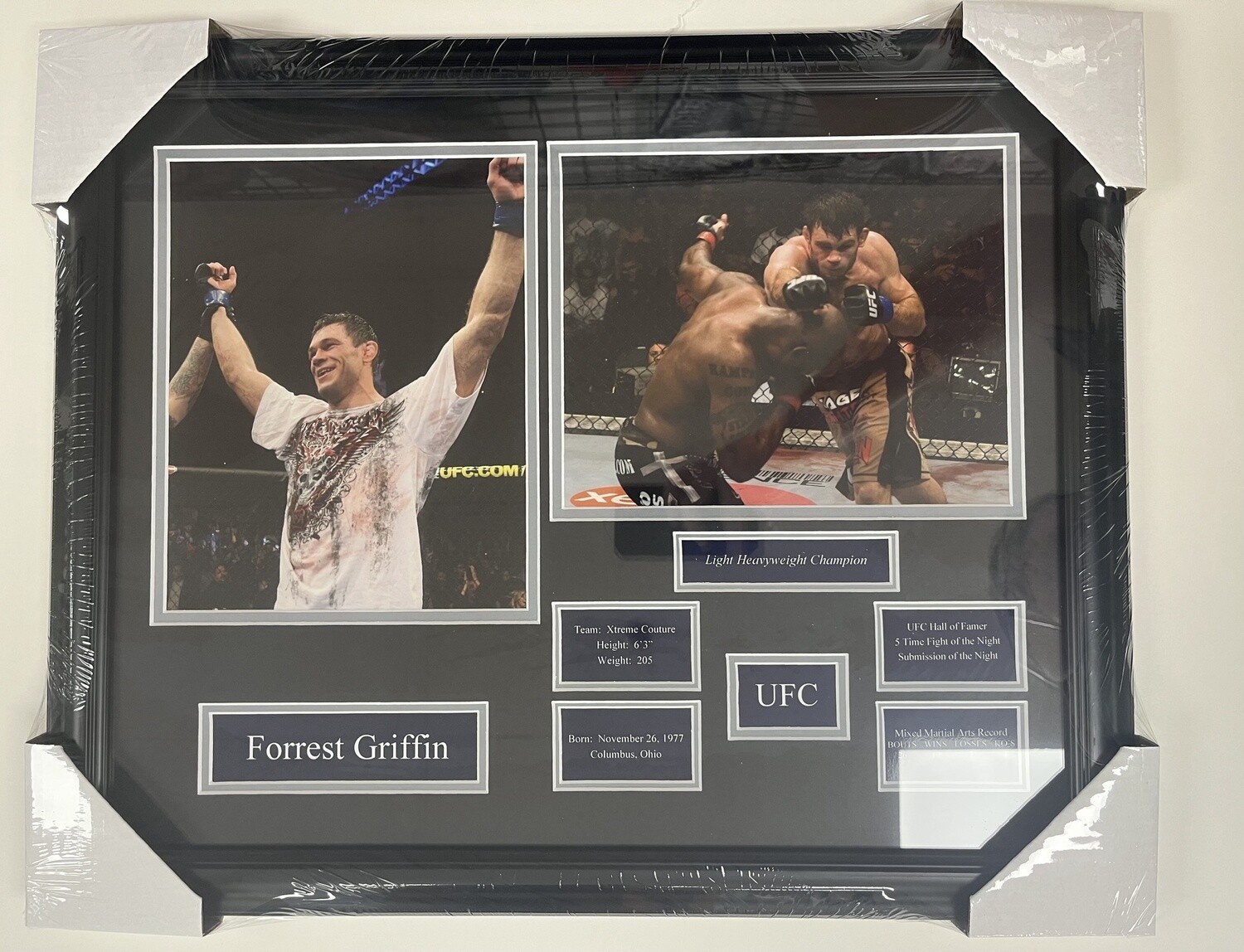 FOREST GRIFFIN - UFC 2 PHOTO 16X20 FRAME
