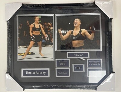 RONDA ROUSEY - UFC 2 PHOTO 16X20 FRAME