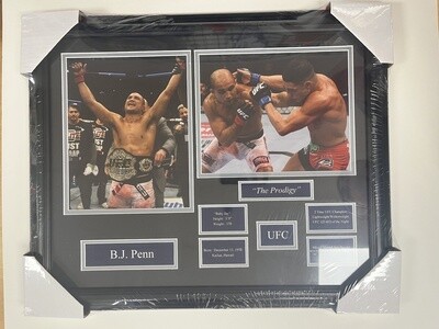 B.J. PENN - UFC 2 PHOTO 16X20 FRAME