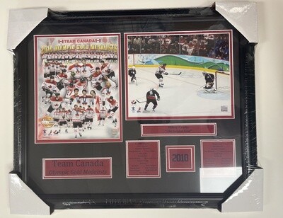 SIDNEY CROSBY GOLDEN GOAL - TEAM CANADA 2 PHOTO 16X20 FRAME