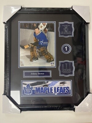 JOHNNY BOWER - TORONTO MAPLE LEAFS 16X20 FRAME