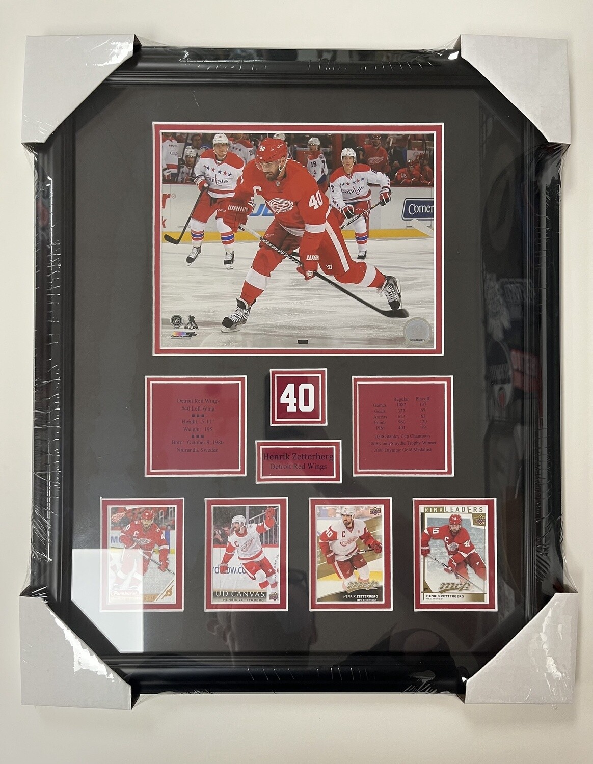 HENRIK ZETTERBERG - DETROIT RED WINGS 16X20 FRAME