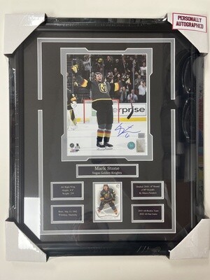 MARK STONE - AUTOGRAPHED VEGAS GOLDEN KNIGHTS 16X20 FRAME
