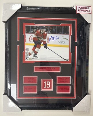 MATTHEW TKACHUK - AUTOGRAPHED FLORIDA PANTHERS 16X20 FRAME