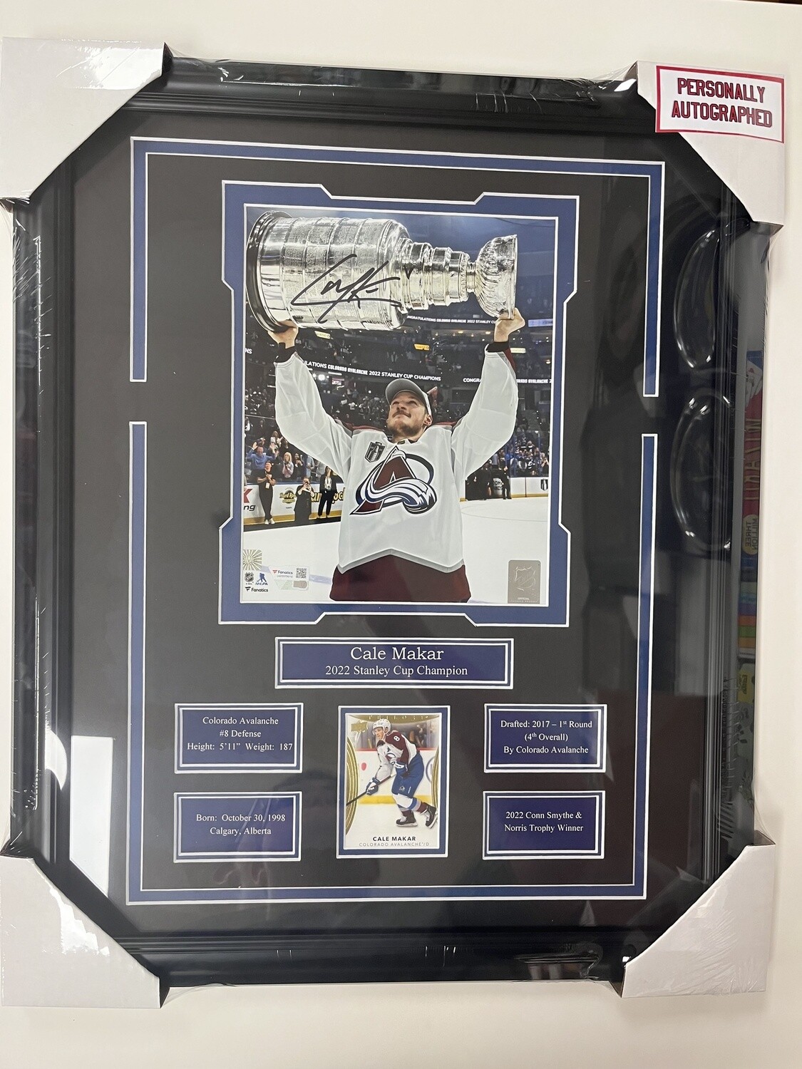 CALE MAKAR - AUTOGRAPHED COLORADO AVALANCHE 16X20 FRAME