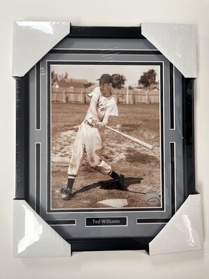 TED WILLIAMS - BOSTON RED SOX 11X14 FRAME