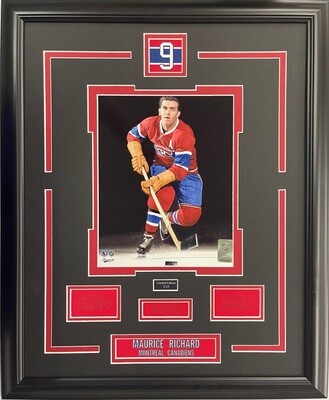 MAURICE RICHARD - LIMITED EDITION 16X20 FRAME #/15 MONTREAL CANADIENS