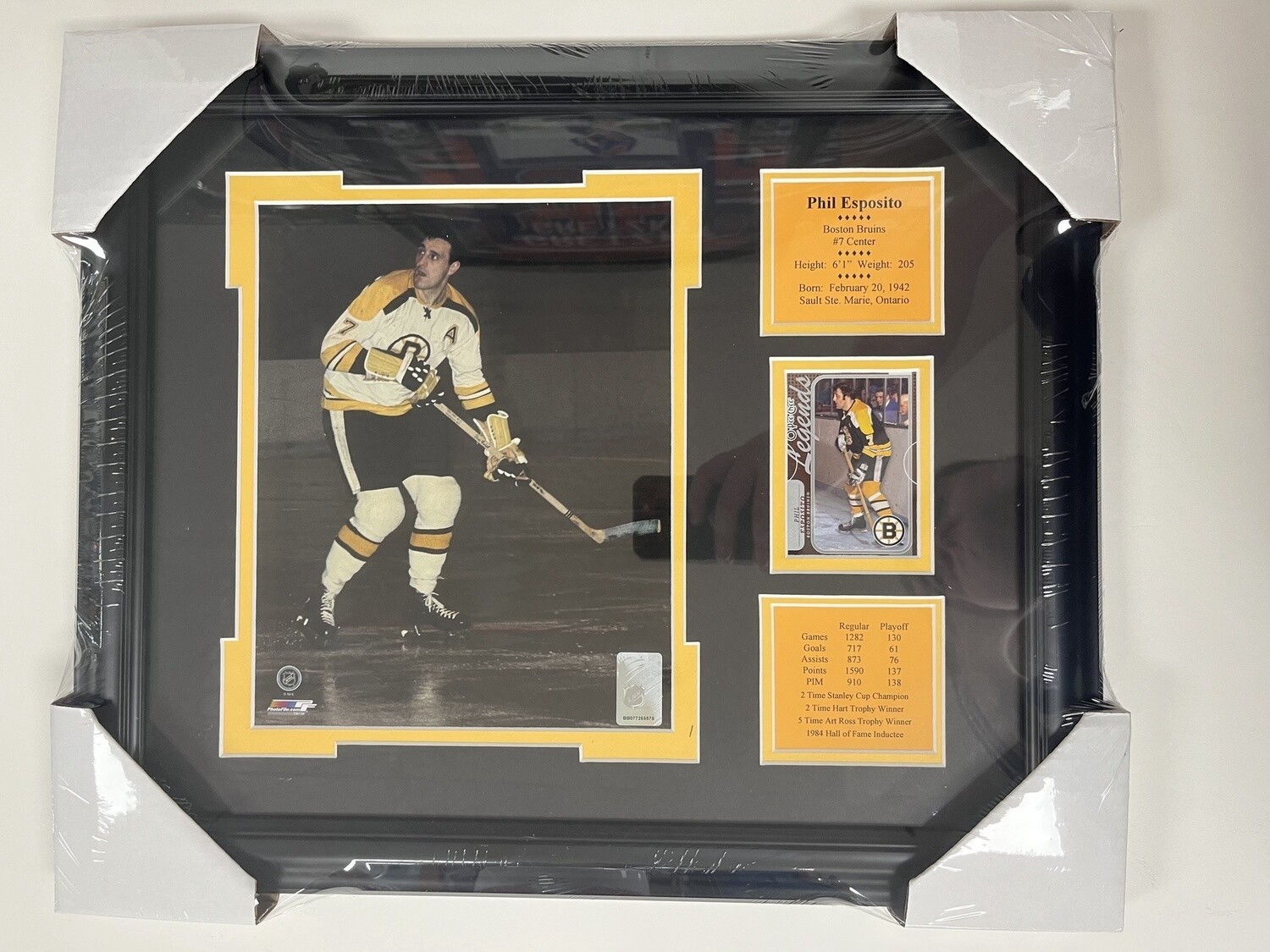 PHIL ESPOSITO - BOSTON BRUINS 13X16 FRAME