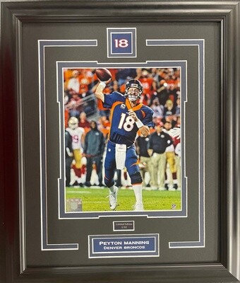 PEYTON MANNING - DENVER BRONCOS LIMITED EDITION #/10 13X16 FRAME