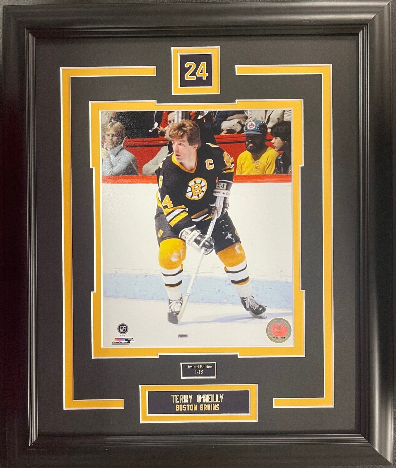 TERRY O&#39;REILLY - BOSTON BRUINS LIMITED EDITION #/15 13X16 FRAME
