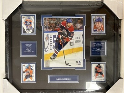 LEON DRAISAITL 8X10 PHOTO 16X20 FRAME - EDMONTON OILERS