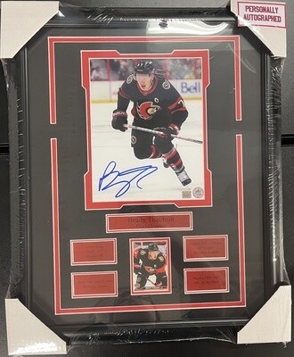 BRADY TKACHUK - AUTOGRAPHED OTTAWA SENATORS 16X20 FRAME