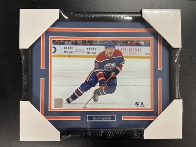 ZACH HYMAN - 11X14 FRAME - EDMONTON OILERS