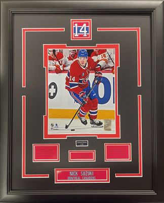 NICK SUZUKI - LIMITED EDITION 16X20 FRAME #/20 MONTREAL CANADIENS