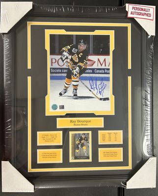 RAY BOURQUE - AUTOGRAPHED BOSTON BRUINS 16X20 FRAME