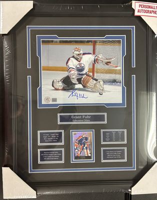 GRANT FUHR AUTOGRAPHED EDMONTON OILERS - 16X20 FRAME