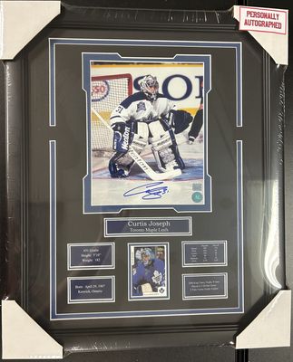 CURTIS JOSEPH - AUTOGRAPHED TORONTO MAPLE LEAFS 16X20 FRAME