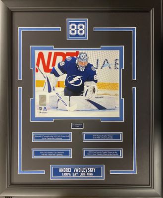 ANDREI VASILEVSKIY - LIMITED EDITION 16X20 FRAME #/20 - TAMPA BAY LIGHTNING