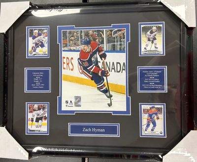 ZACH HYMAN - EDMONTON OILERS 16X20 FRAME