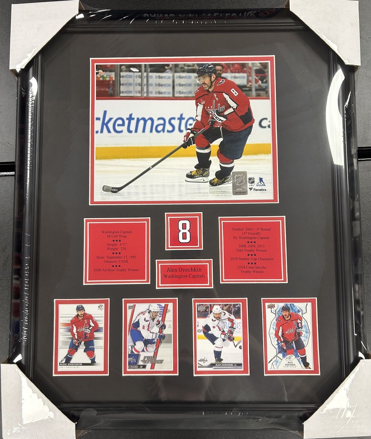ALEX OVECHKIN 8X10 PHOTO 16X20 FRAME - WASHINGTON CAPITALS