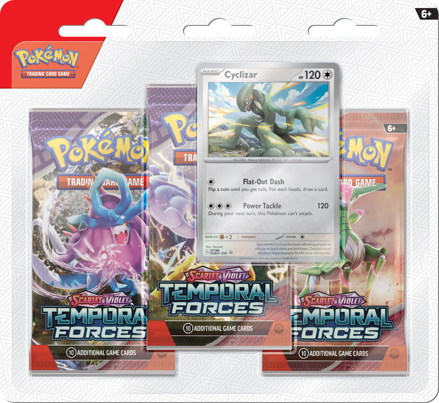 POKEMON TEMPORAL FORCES 3-PACK BLISTER