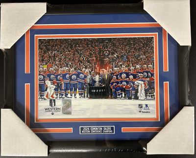 EDMONTON OILERS 2024 WESTERN CONFERENCE CHAMPIONS - 11X14 FRAME