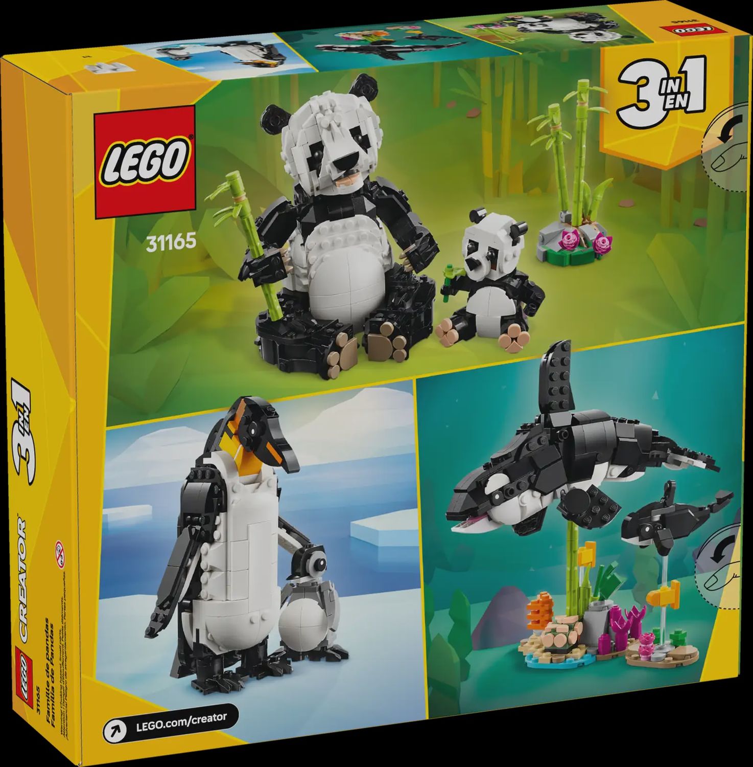 LEGO CREATOR WILD ANIMALS PANDA FAMILY