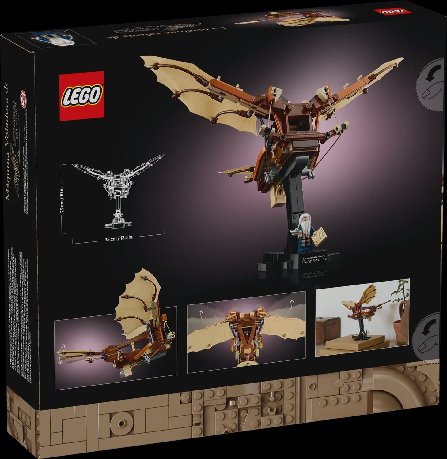 LEGO ICONS LEONARDO DA VINCI&#39;S FLYING MACHINE