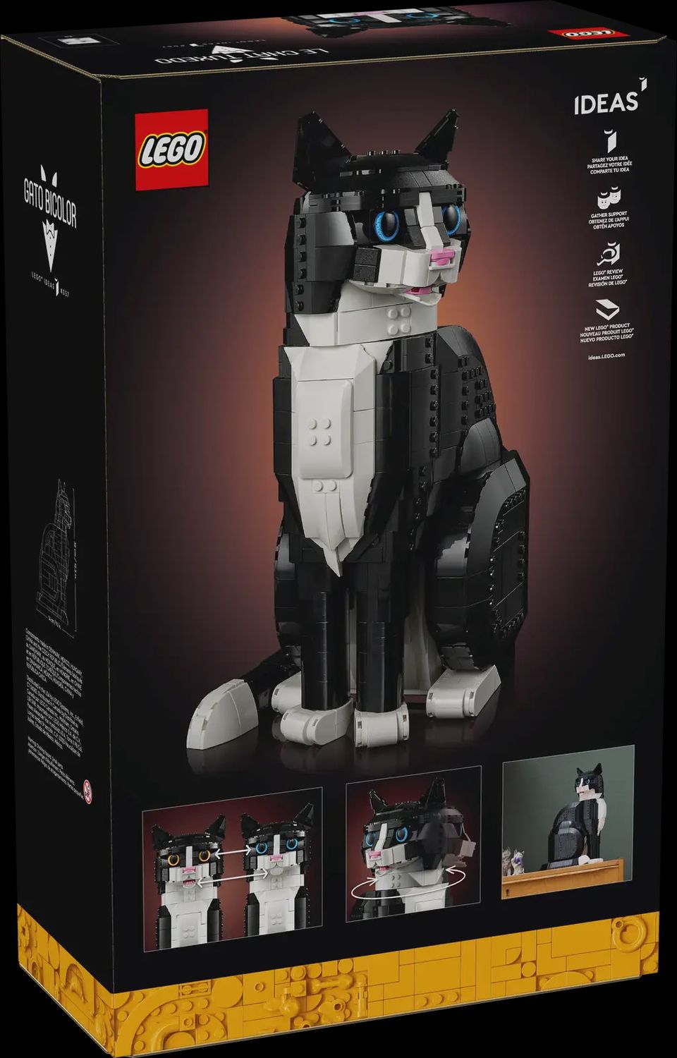 LEGO IDEAS TUXEDO CAT