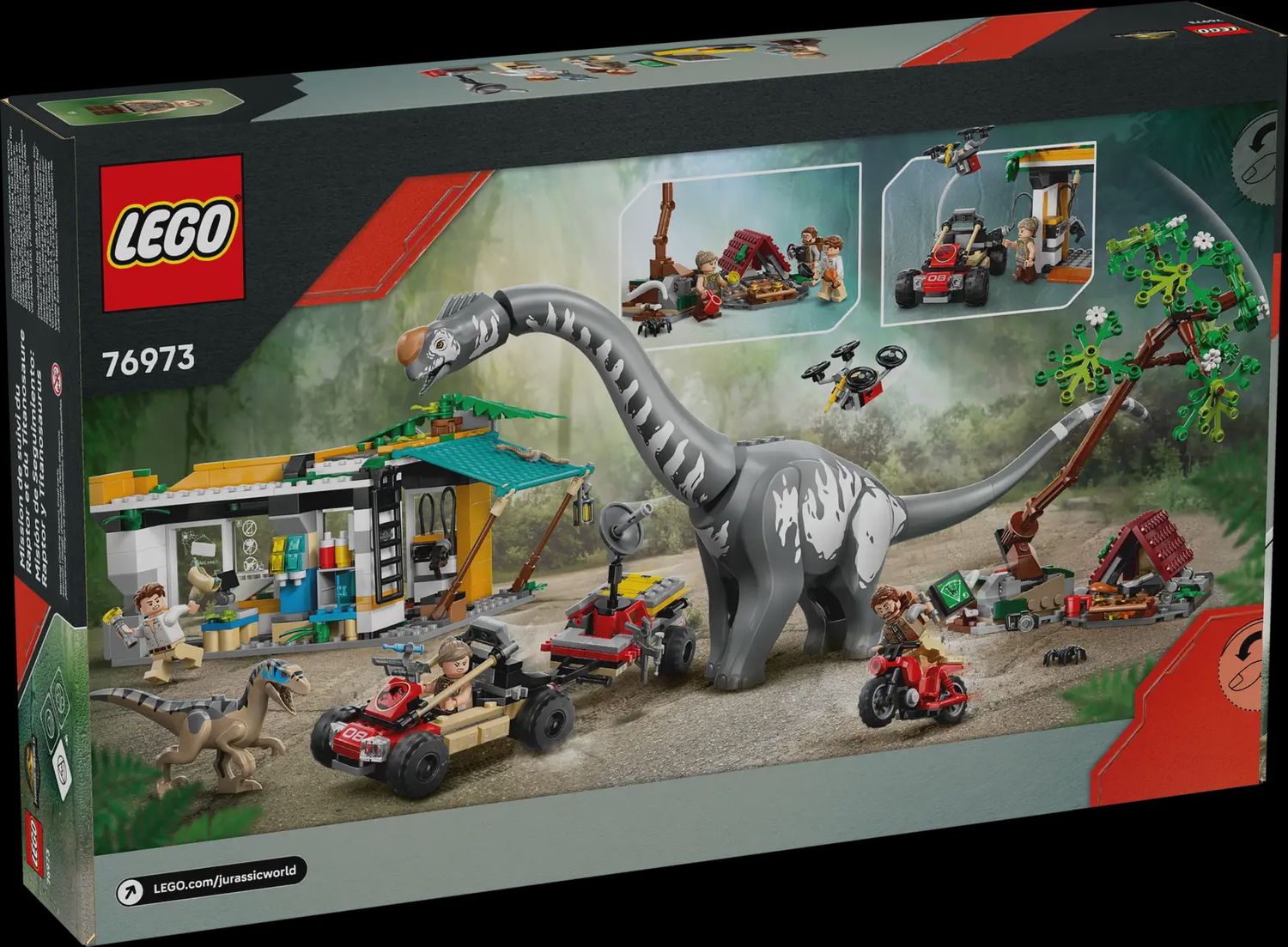 LEGO JURASSIC RAPTOR &amp; TITANOSAURUS TRACKING MISSION
