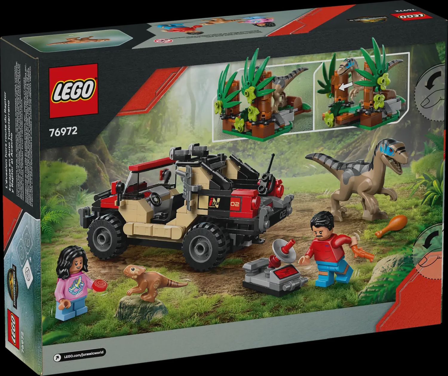 LEGO JURASSIC RAPTOR OFF ROAD ESCAPE