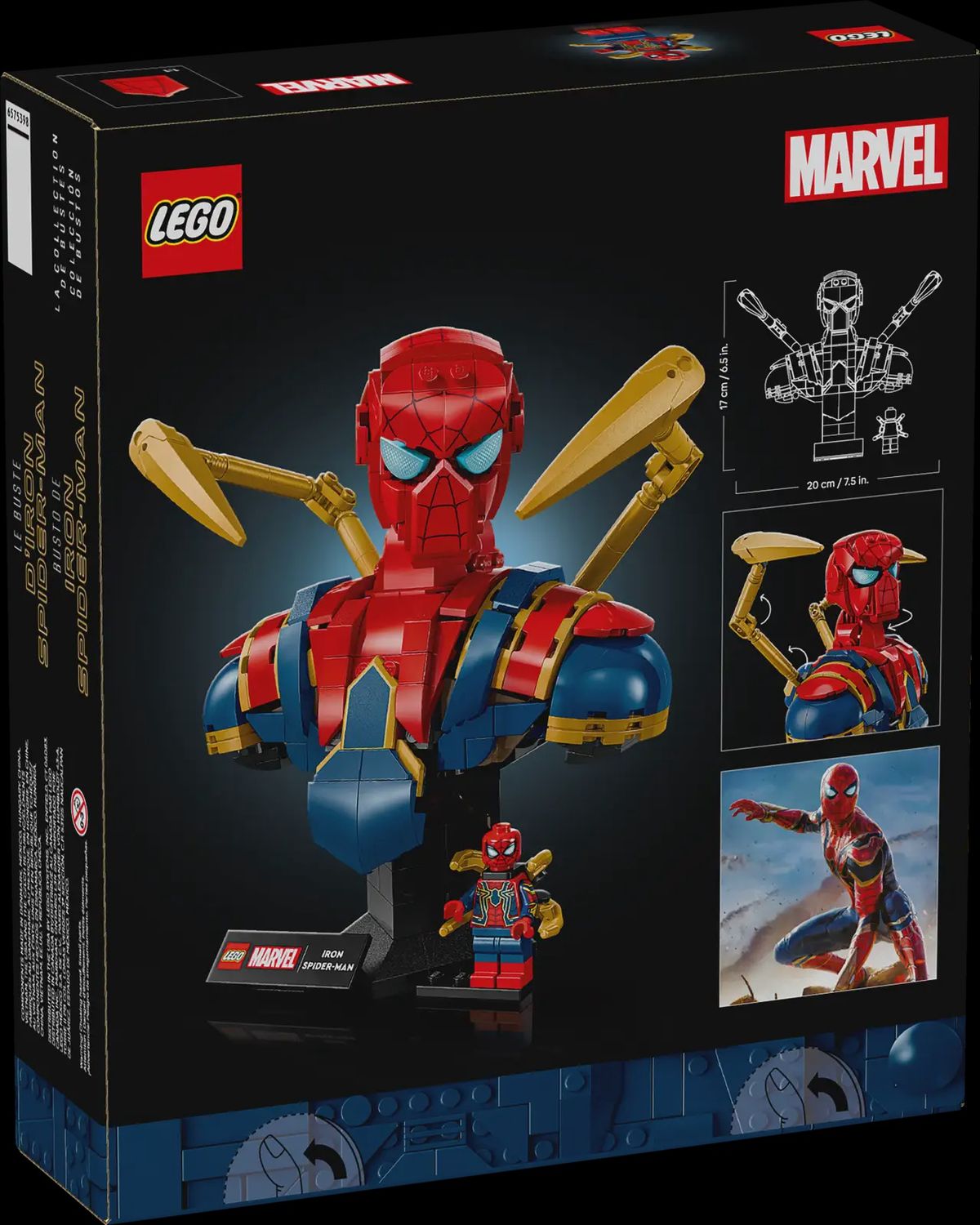 LEGO MARVEL IRON SPIDER MAN BUST