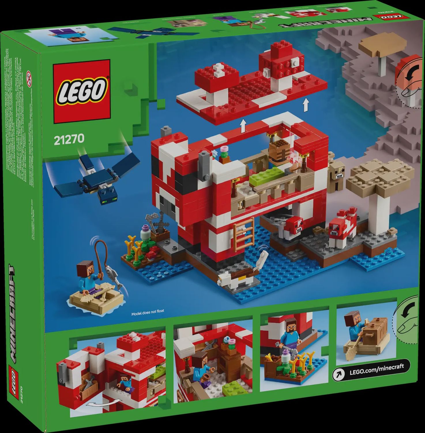 LEGO MINECRAFT THE MUSHROOM HOUSE