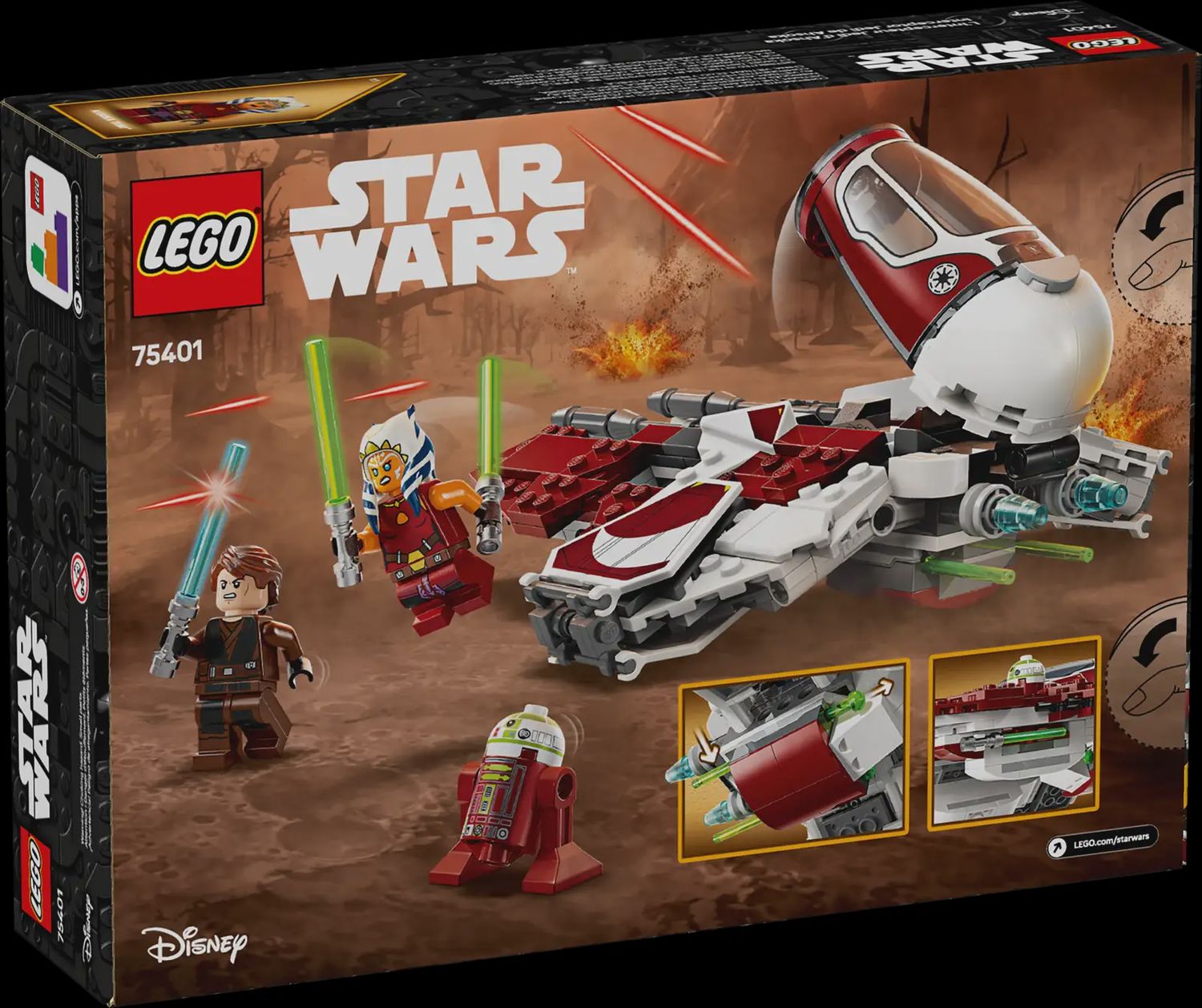 LEGO STAR WARS AHSOKA&#39;S JEDI INTERCEPTOR