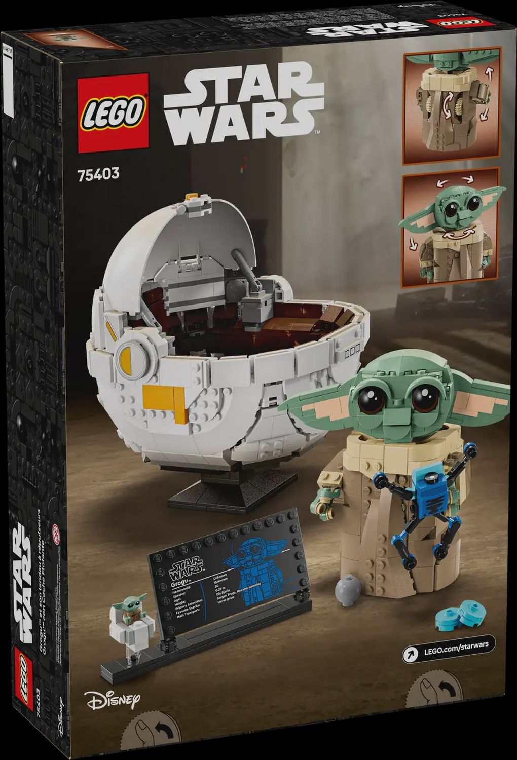 LEGO STAR WARS GROGU WITH HOVER PRAM