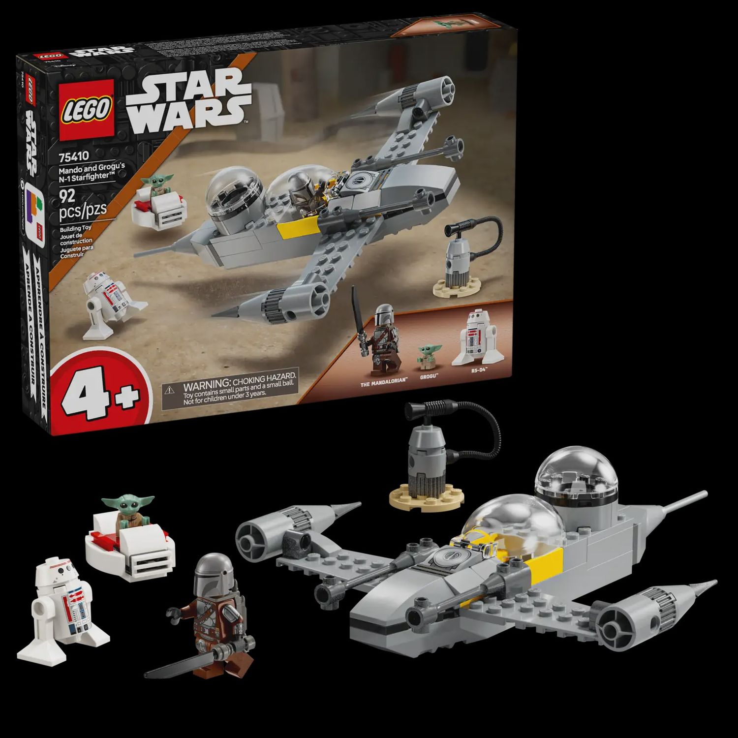 LEGO STAR WARS MANDO AND GROGU&#39;S N-1 STARFIGHTER