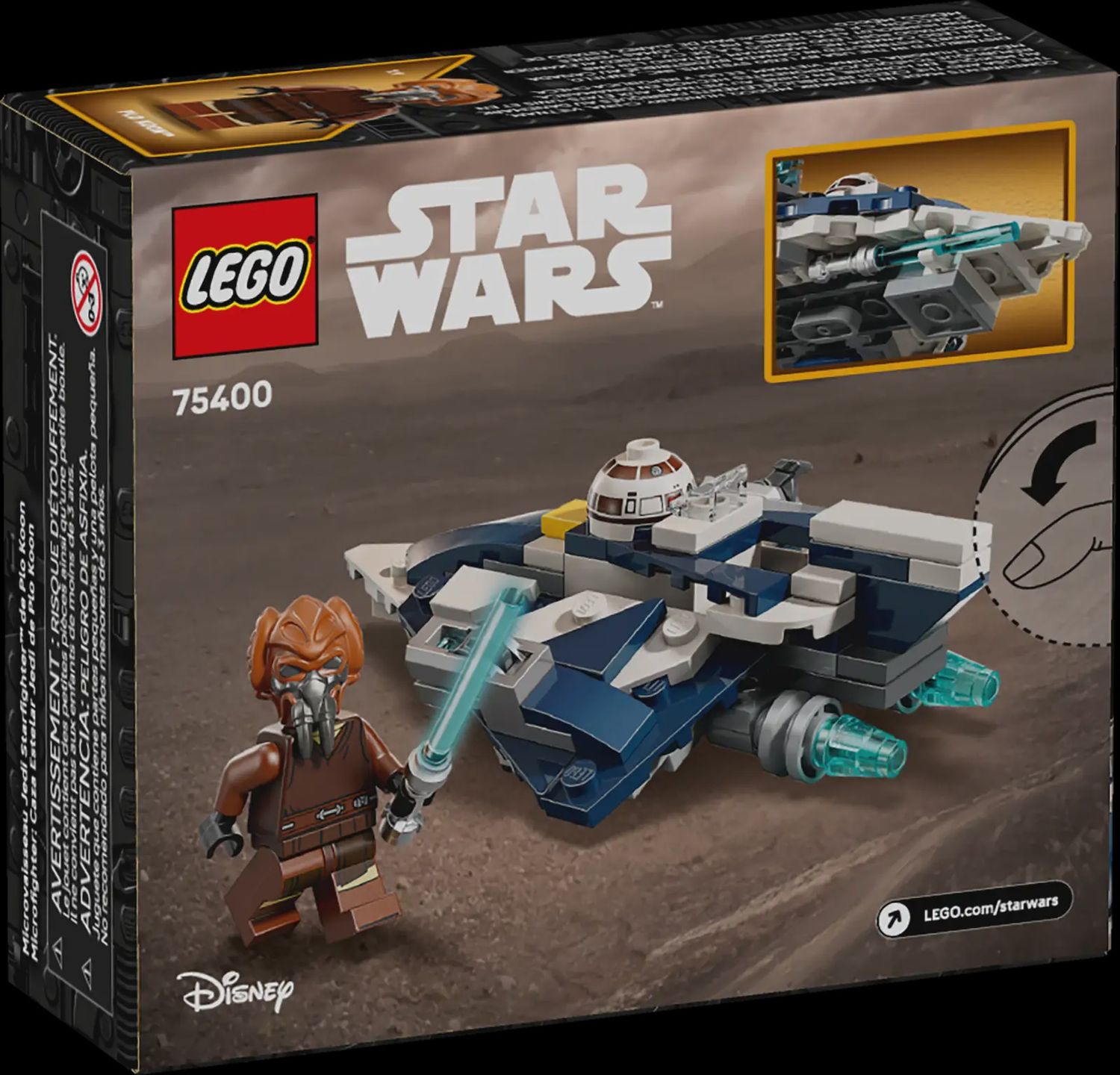 LEGO STAR WARS PLO KOONS JEDI STARFIGHTER MICROFIGHTER