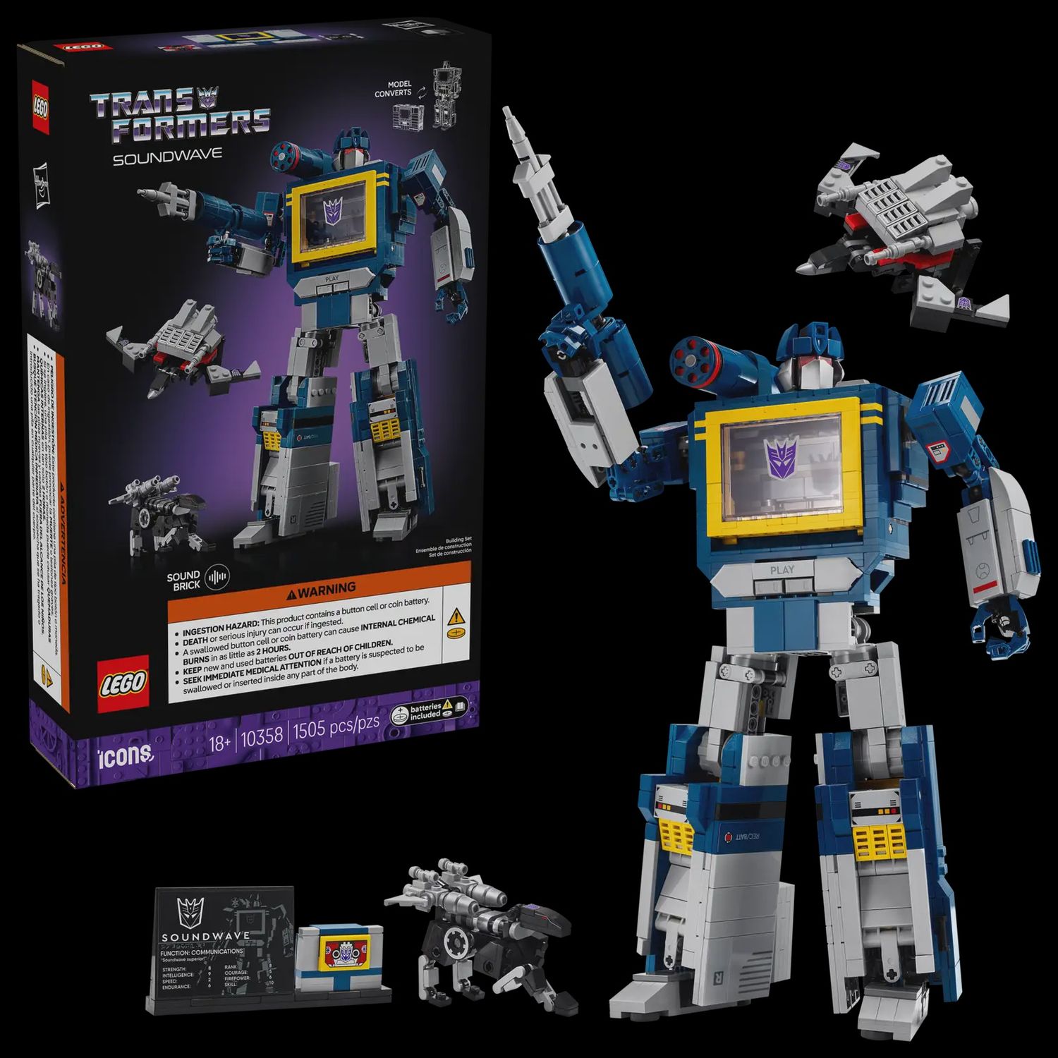 LEGO TRANSFORMERS SOUNDWAVE