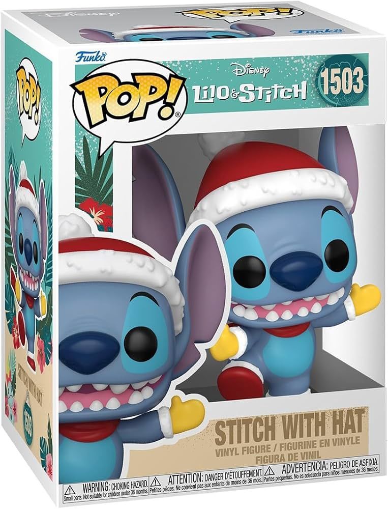 FUNKO POP! HOLIDAY DISNEY STITCH WITH HAT