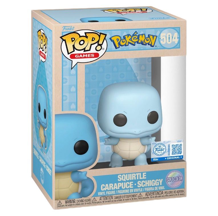 FUNKO POP! POKEMON SQUIRTLE SOFT COLOR
