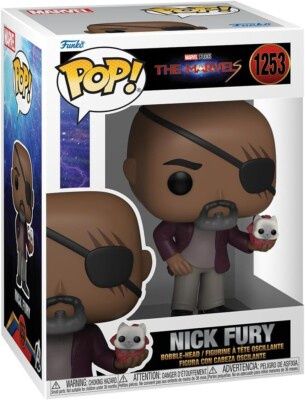 FUNKO POP! THE MARVS NICK FURY WITH FLERKITTEN