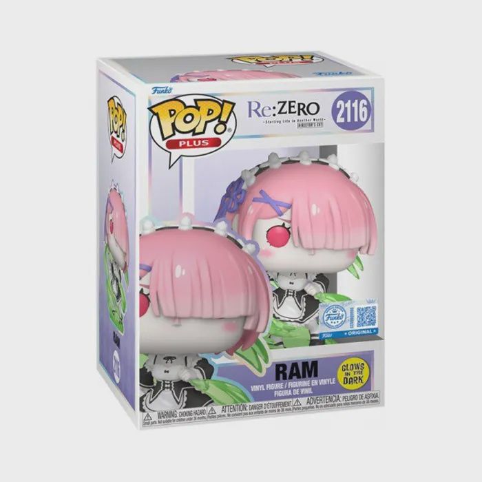 FUNKO POP! PLUS RE:ZERO RAM WIND MAGIC GLOW EXCUSIVO
