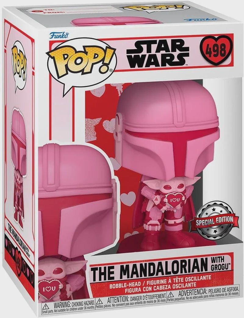 FUNKO POP! STAR WARS VALENTINES MANDO &amp; GROGU