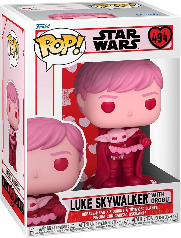 FUNKO POP! STAR WARS VALENTINES LUKE &amp; GROGU