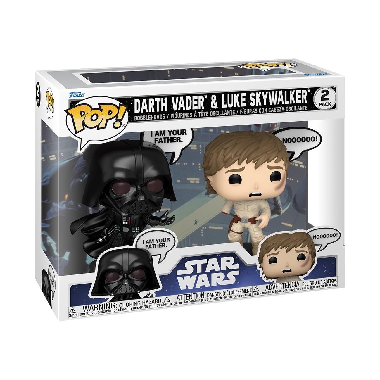 FUNKO POP! STAR WARS SAYINGS VADER &amp; LUKE 2 PACK